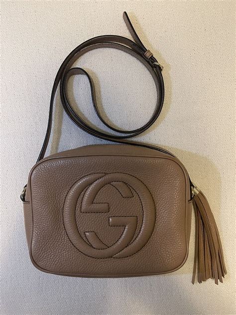 gucci soho crossbody tan|authentic gucci crossbody bag.